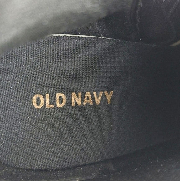 Old Navy Black Velvet  Heeled Ankle Boots Pointy Toe Side Zipper Size 8 - Picture 14 of 15